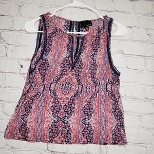 🧡Greylin Silk Paisley Sleeveless Blouse